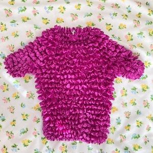 Vintage Pink Unique Crinkle Top! 💘